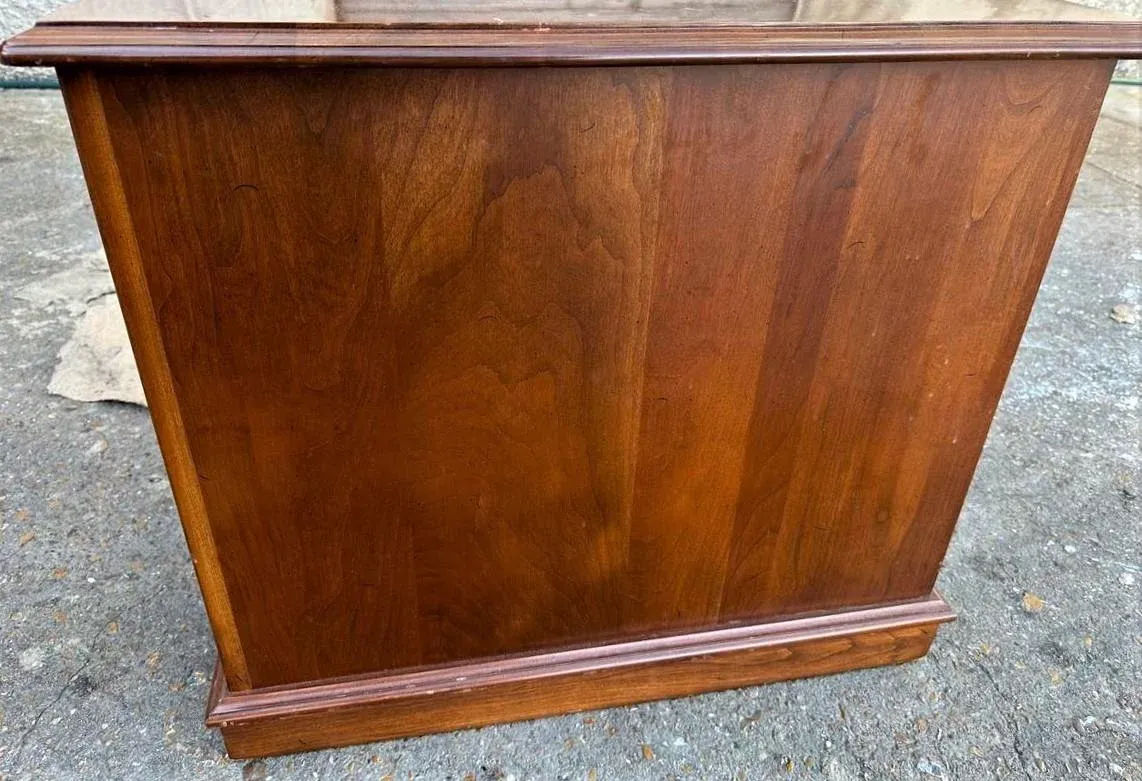 Ethan Allen Cherry Wood Nightstand or Side Table - Vintage Late 20th Century - Image 4