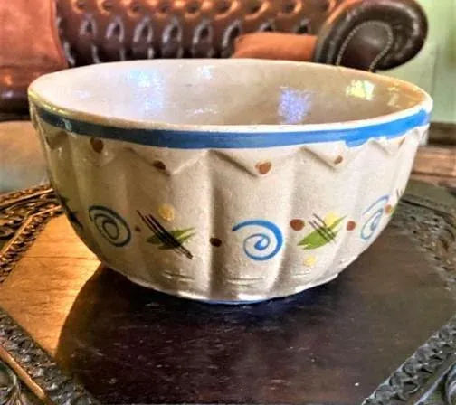 1950s Vintage Mexican Glazed Earthenware Serving Bowls - 4 Pieces - Image 4