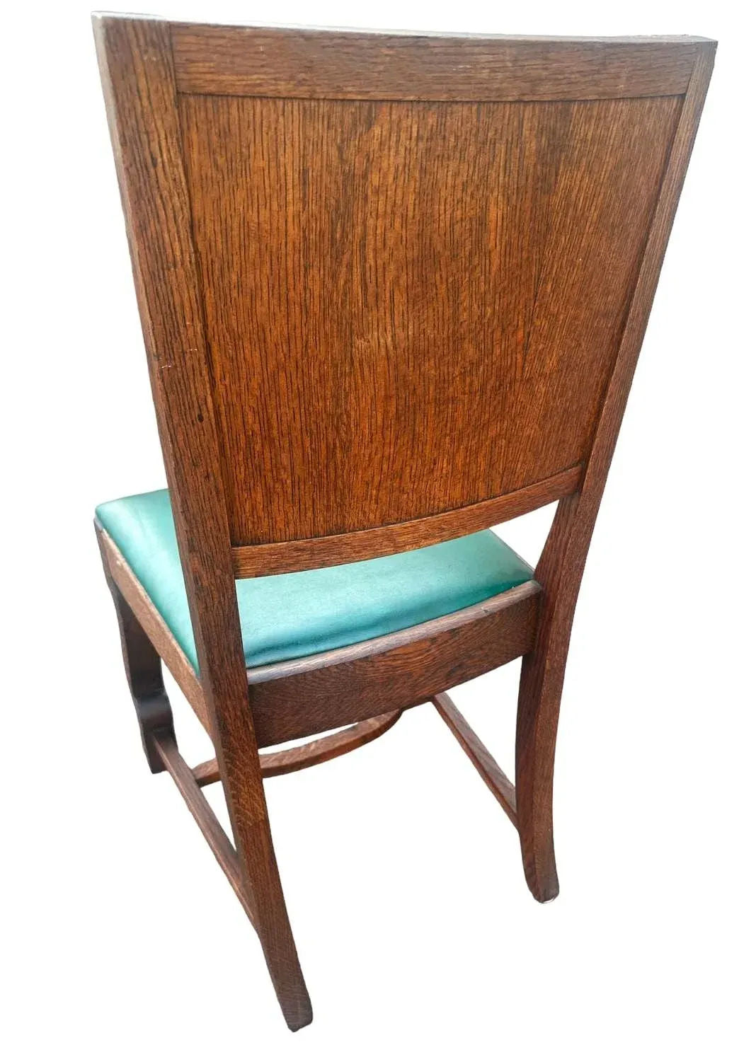 Antique Oak Hacienda Style Chairs - Set of 4 - Image 4