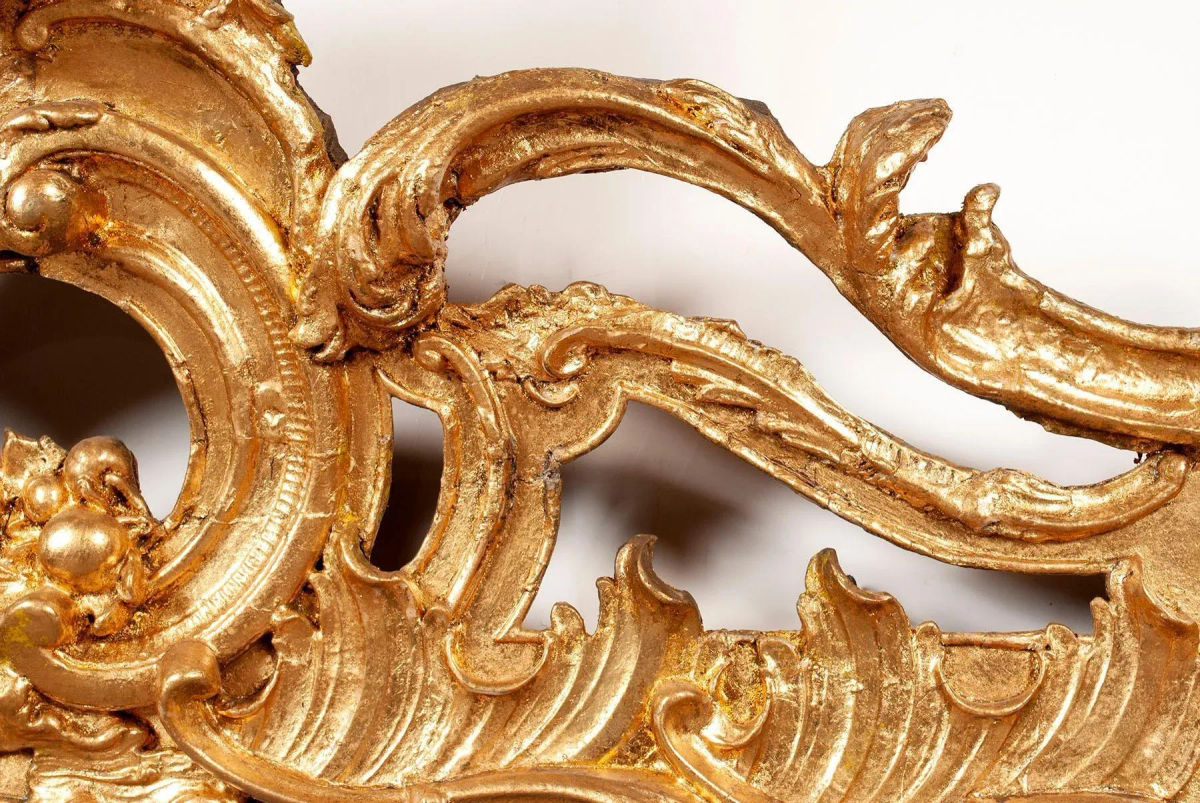 Monumental French Rococo Gilded Age Giltwood 7' Tall Wall Mirror - Late 19th Century - Image 4