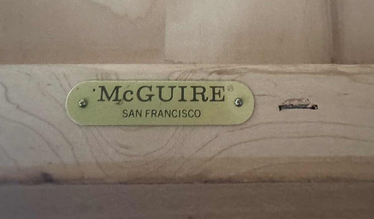 Late 20th Century McGuire San Francisco Monumental 93" Cerused Wood Ming Style Altar Table - Image 4