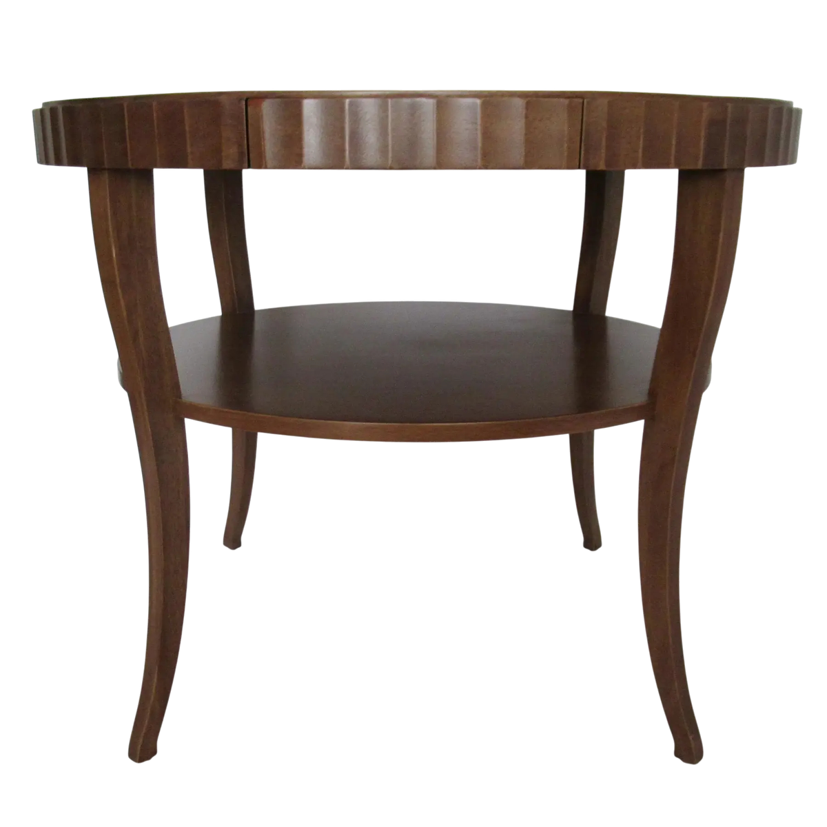 Barbara Barry for Baker Furniture Round Fluted Center Table - Vintage Circa 1990s - Image 4