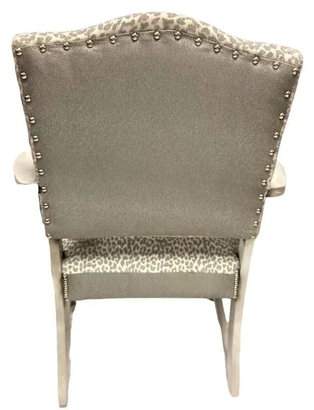 Early 20th Century Spanish Revival Armchair With Textured Kravet Upholstery - Image 5