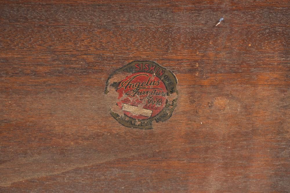 1920s Made in Los Angeles by Angelus Furniture Solid Oak Convertible Console or Library Table - Image 5