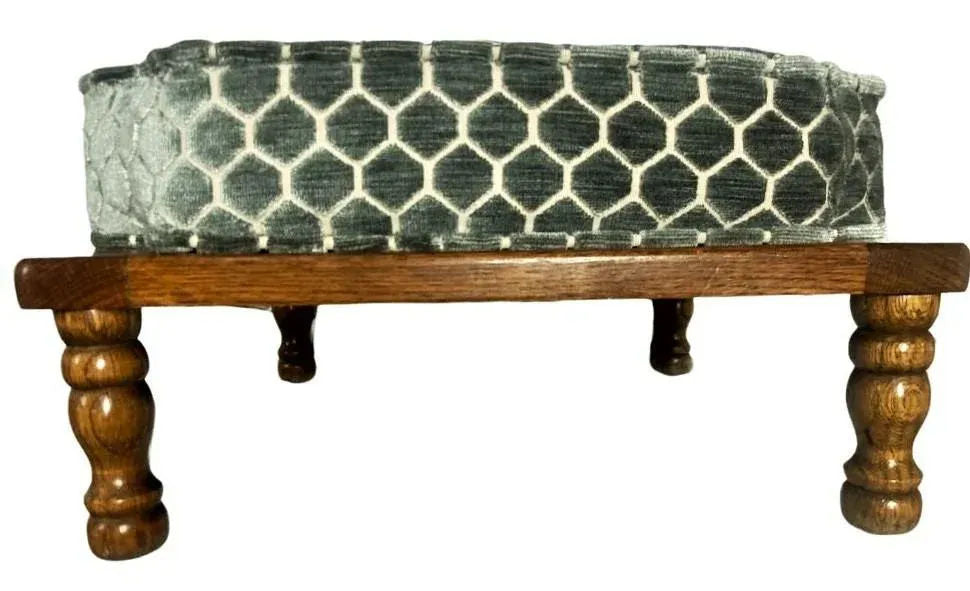 Mid 20th Century Stackable Ottomans With New Coordinating Upholstery - Set of 3 - Image 5