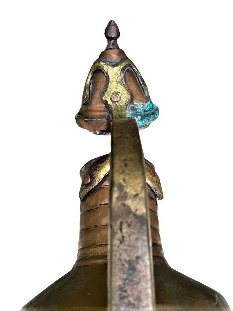 Large Egyptian Vintage Copper Hand Crafted Water Vessel - Mid 20th Century - Image 5