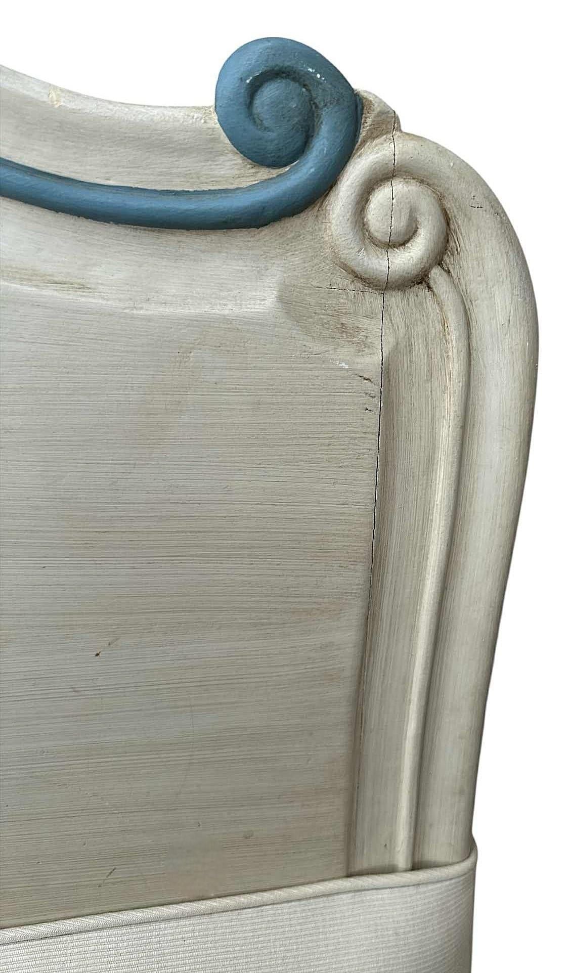 French Twin Padded Headboards - A Pair - Vintage Mid 20th Century - Image 5