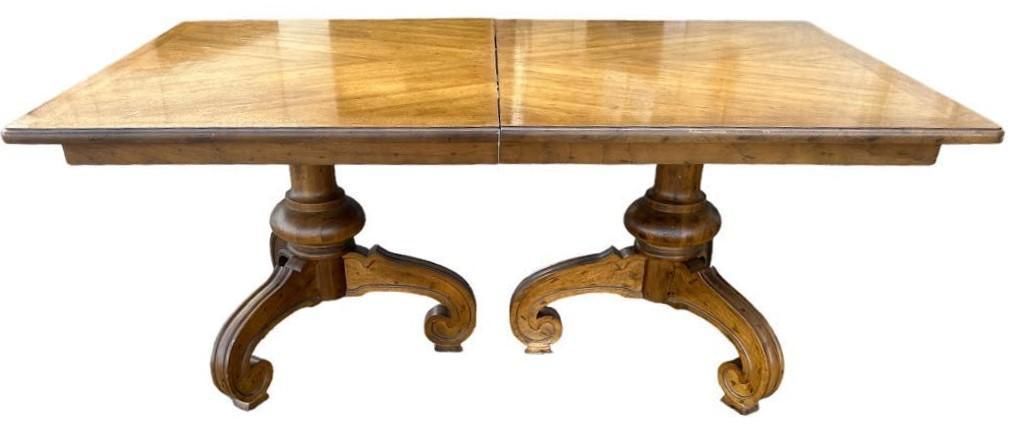 Drexel 'Velero' Spanish Style Pecan Wood 104" Refectory Table From the 1960s - Image 5