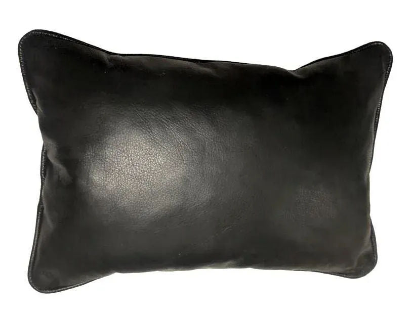 Frida Kahlo Image Chiapas Embroidery and Black Leather Accent Pillows - a Pair - Newly Made - Image 5