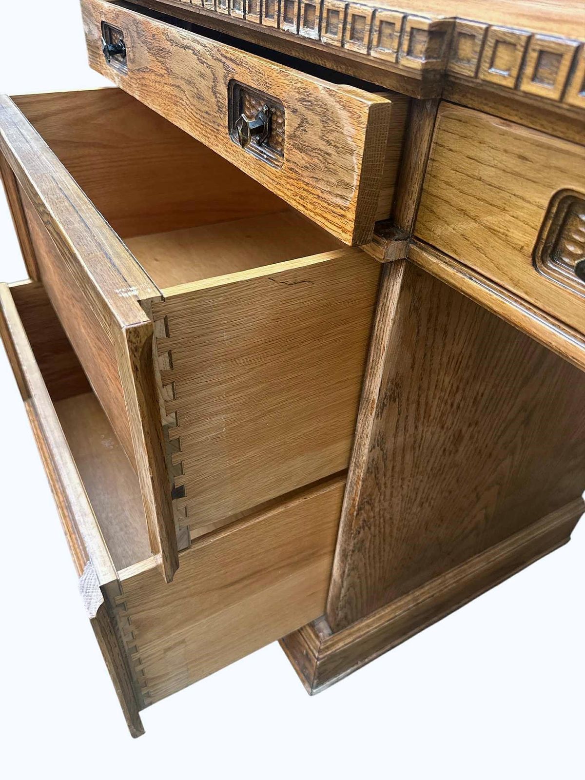 Vintage Romweber Viking Oak Desk - Circa 1960s - Image 5