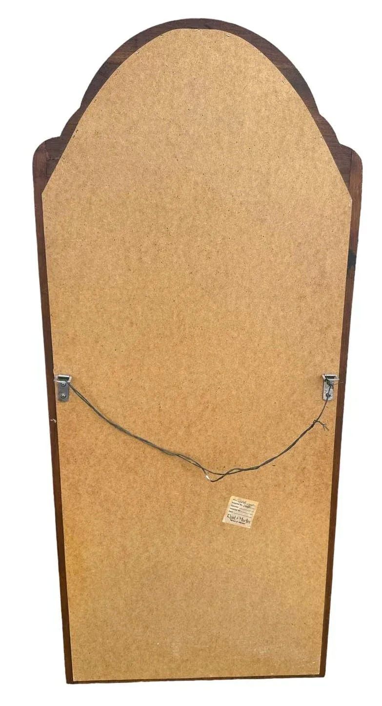 Louis Philippe Wall Mirror With Solid Cherry Wood Frame - Vintage Late 20th Century - Image 5