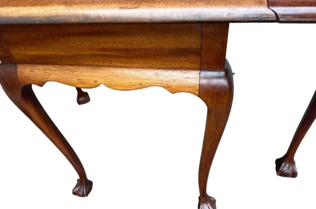 Antique English Style Mahogany Gate Leg Table - Made in Cambridge, Massachusetts Early 20th Century - Image 5