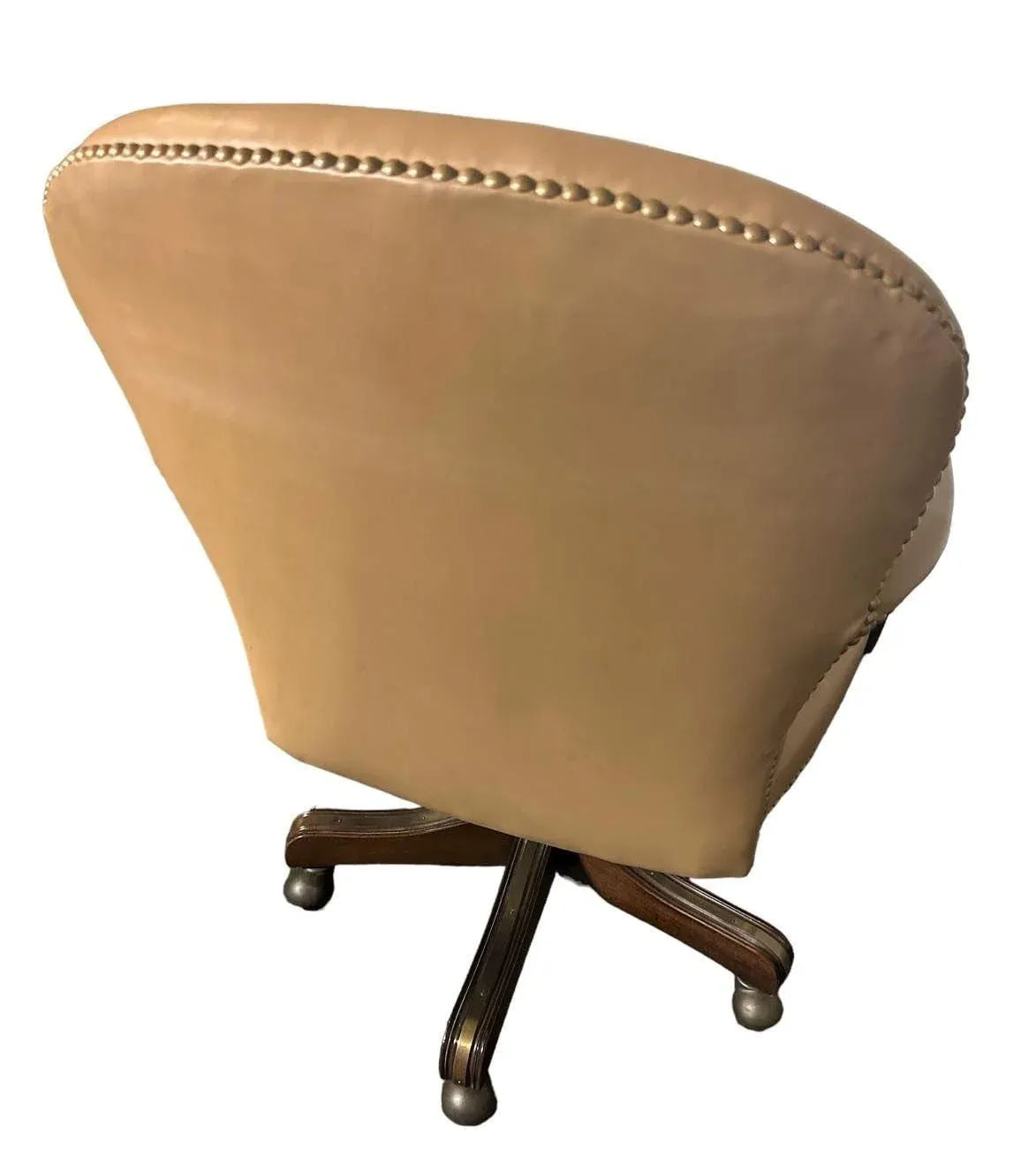 Vintage Leather Executive Swivel Chair by Leathercraft - Early 21st Century - Image 5