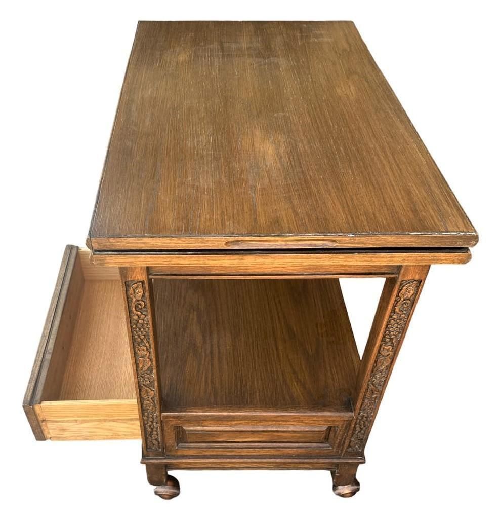 Romweber Viking Oak Dry Bar or Serving Cart - Vintage Mid 20th Century - Image 5