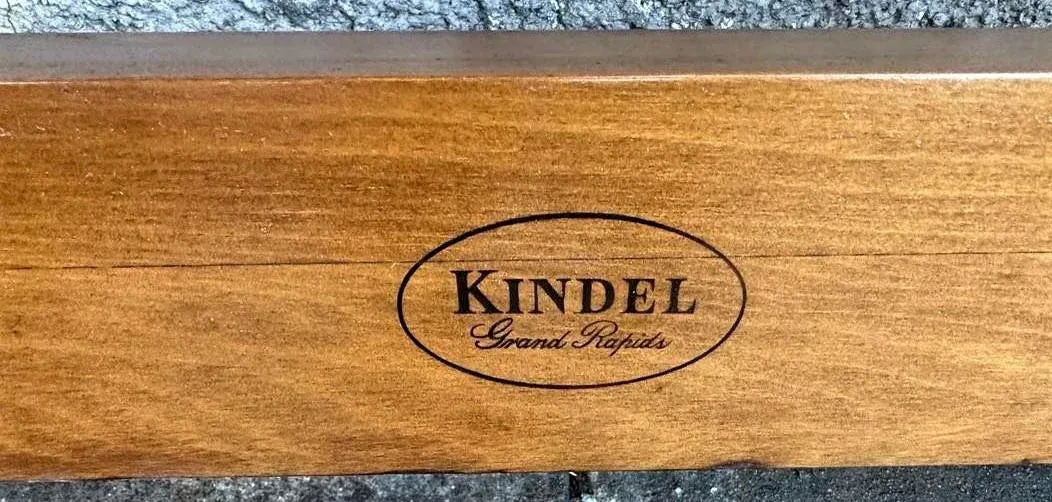 Kindel Grand Rapids Fruitwood Four Poster Bed - Full Size - Vintage Circa 1950s - Image 5