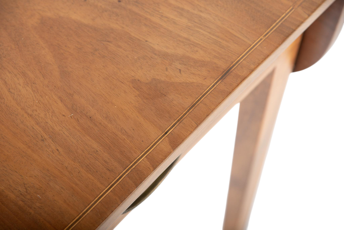Antique Georgian English Pembroke Table With Satinwood Banded Border - Circa Early 19th or Late 18th Century - Image 5
