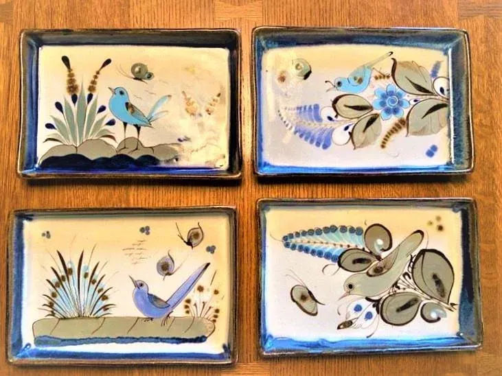 Mid 20th Century Vintage Ken Edwards Tonalá Stoneware Rectangular Serving Plate - Image 5