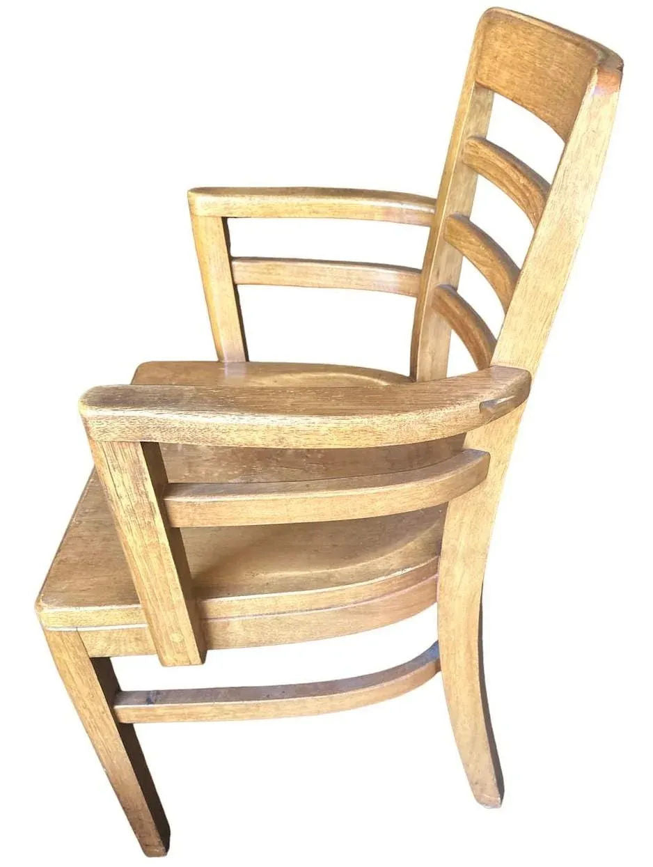 Boling Chair Company Walnut Mid 20th Century Office Chairs - a Pair - Image 5