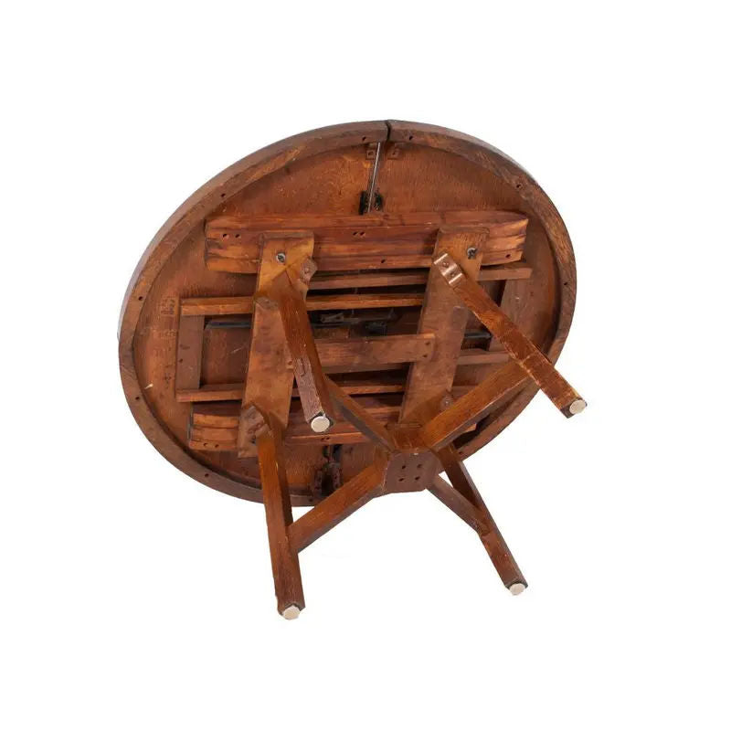 Signed Charles Limbert Antique Mission Oak Dining Table #2429 - Early 20th Century - Image 5