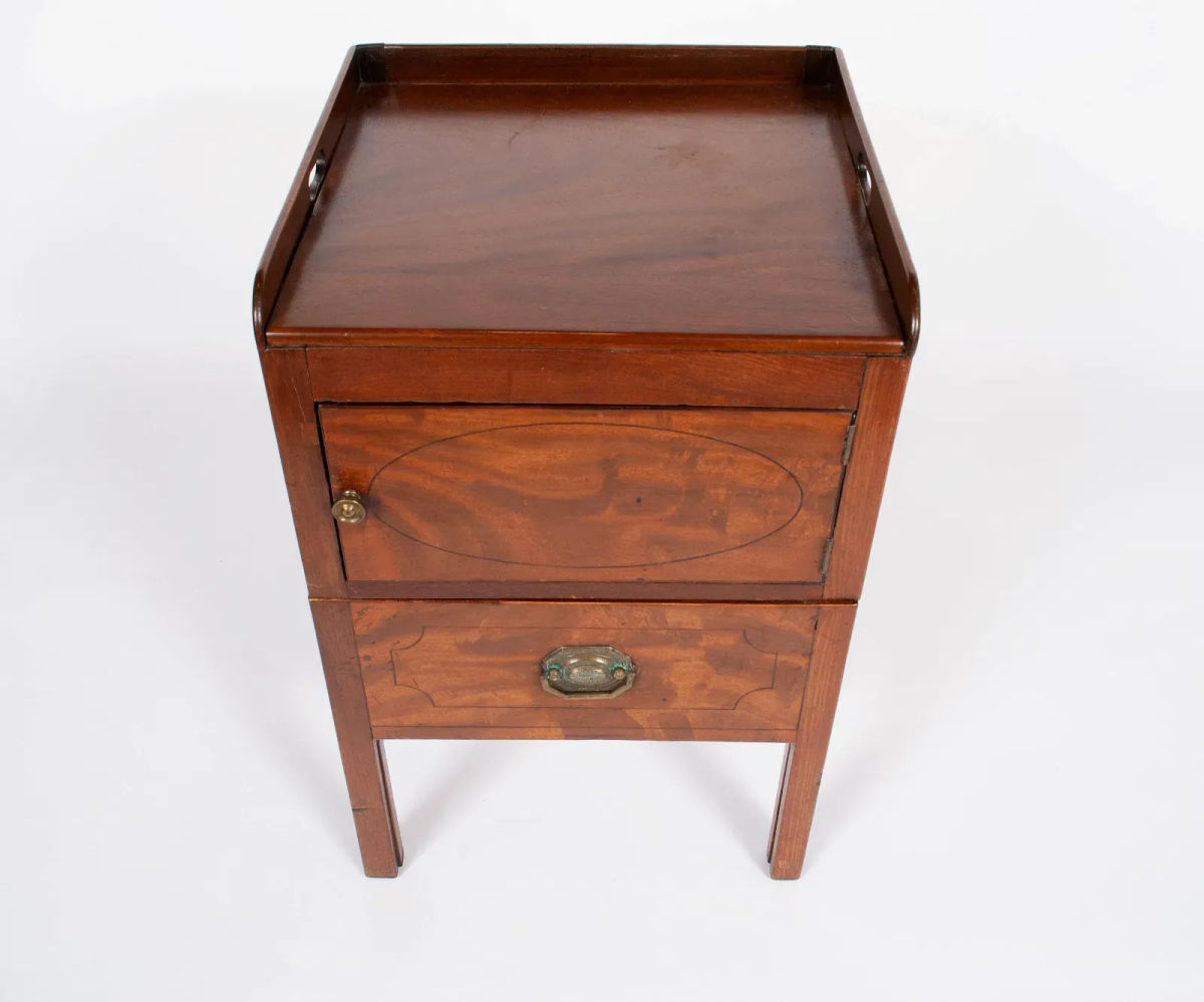 18th Century George III Mahogany Commode Made in England - Image 5