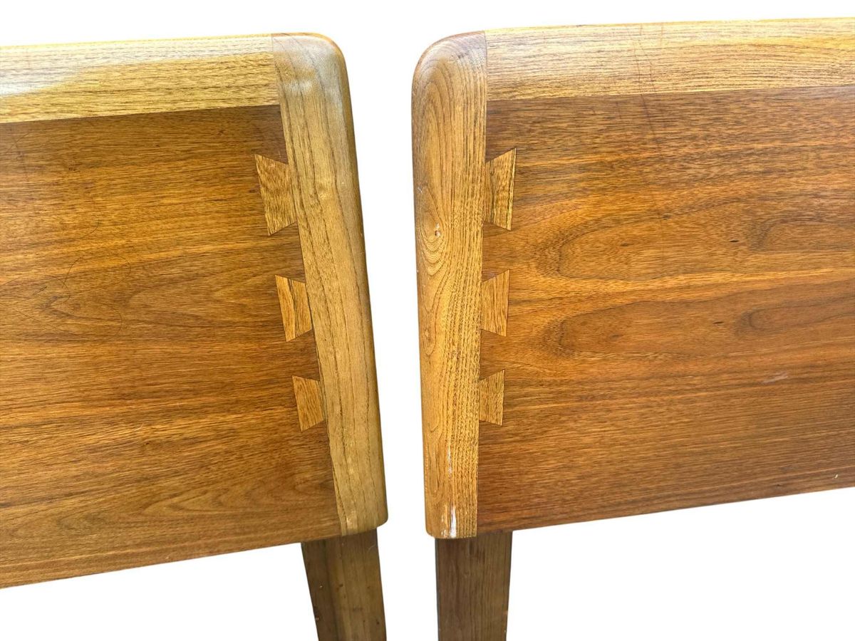 Pair of Lane Acclaim Twin Beds Designed by André Bus - Mid Century Modern Vintage 1960s - Image 5