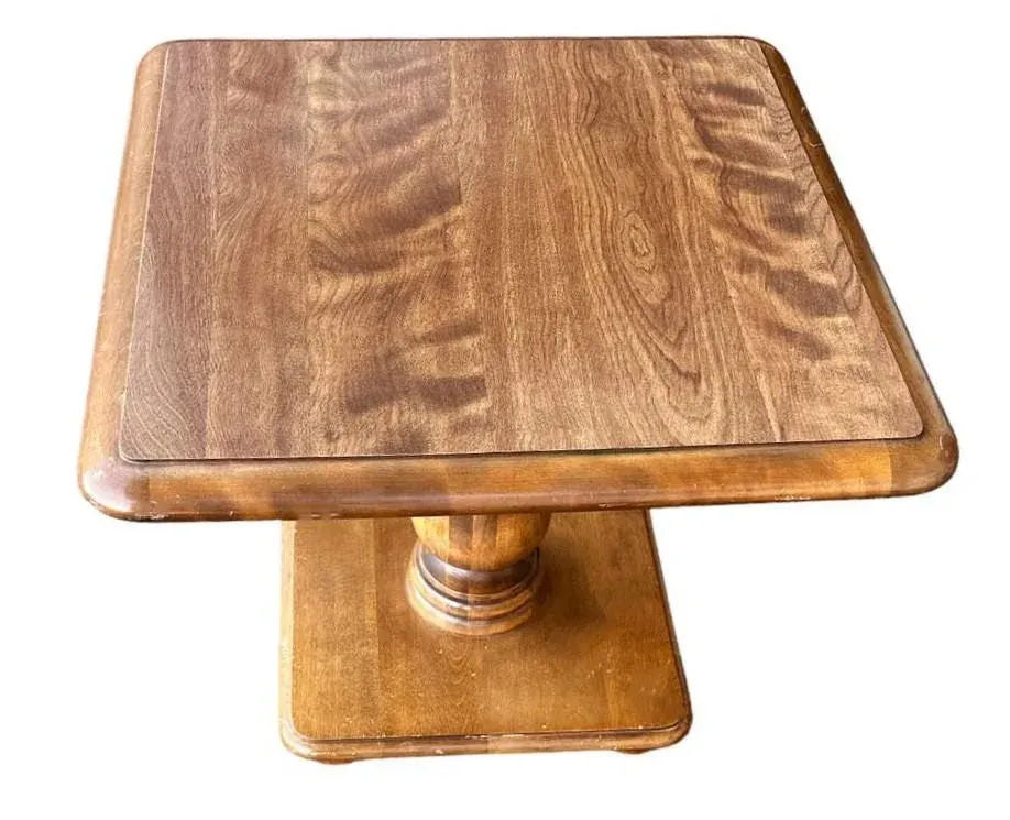 Ethan Allen Vintage Hard Rock Maple Side Table - Image 5