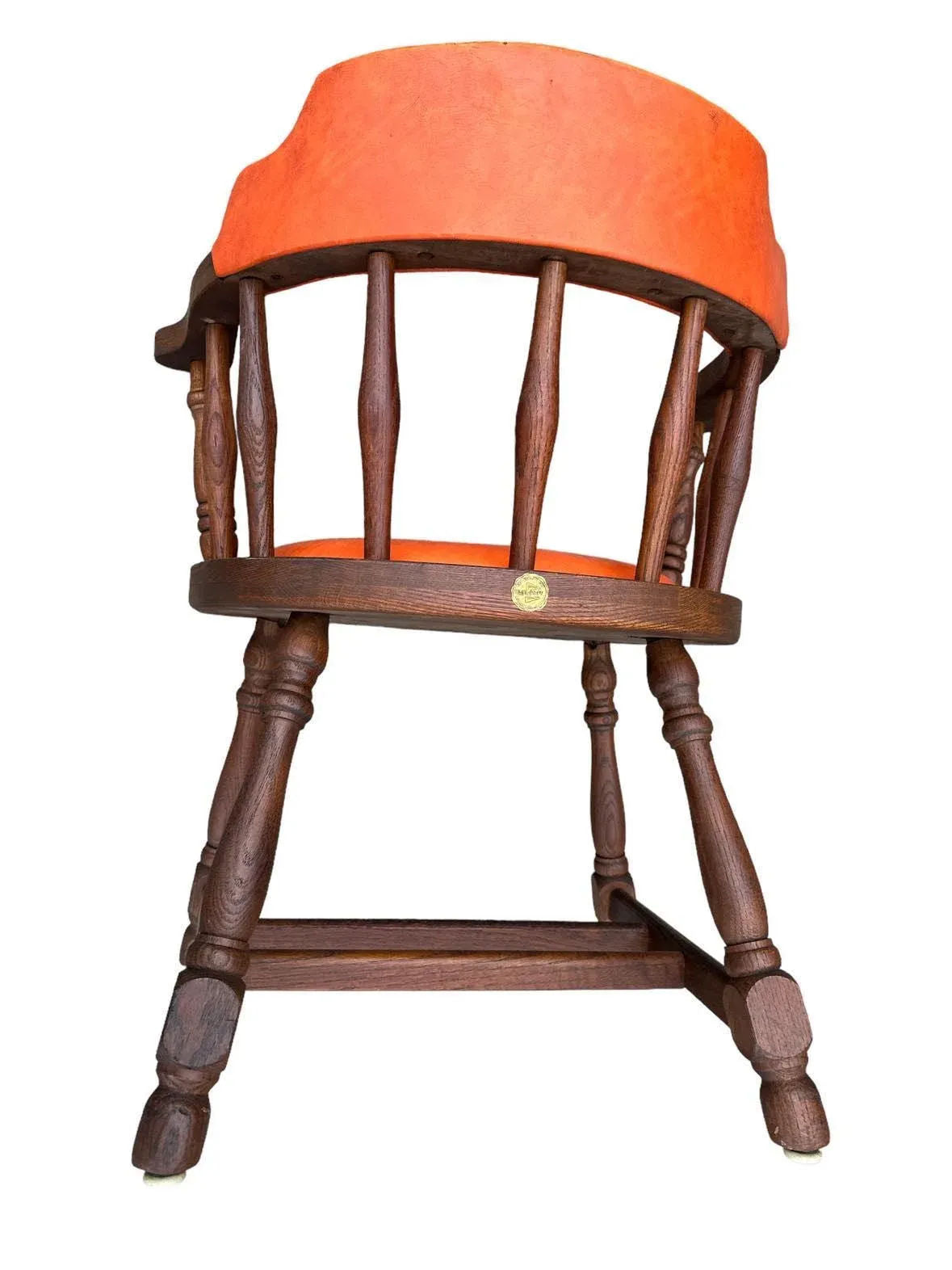 Buckstaff of Oshkosh Mid 20th Century Oak Pub Chairs - 11 Available - Image 5