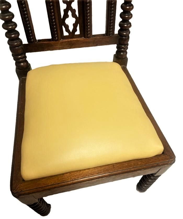 Late 19th Century Mahogany Gothic Revival Accent Chairs - a Pair - Image 5