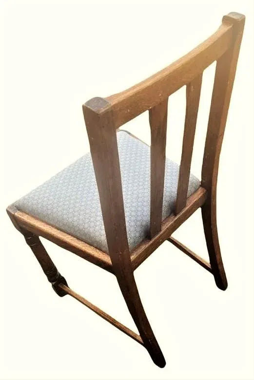 Scottish Arts & Crafts Quarter Sawn Oak Dining Chairs by F. H. Marshall - Set of 4 - Early 20th Century - Image 5