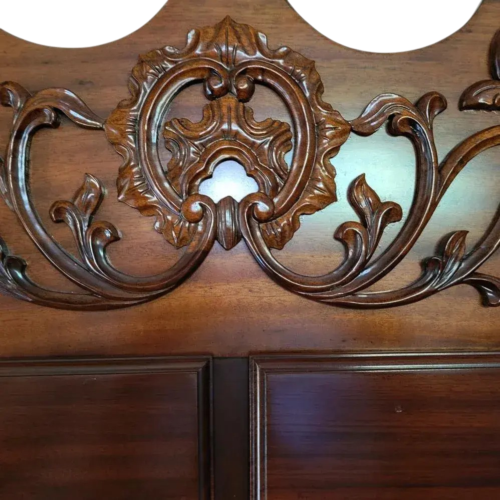 Late 20th Century Ornate Mahogany Chippendale Highboy by Georgian Furnishings Company of New Orleans - Image 5