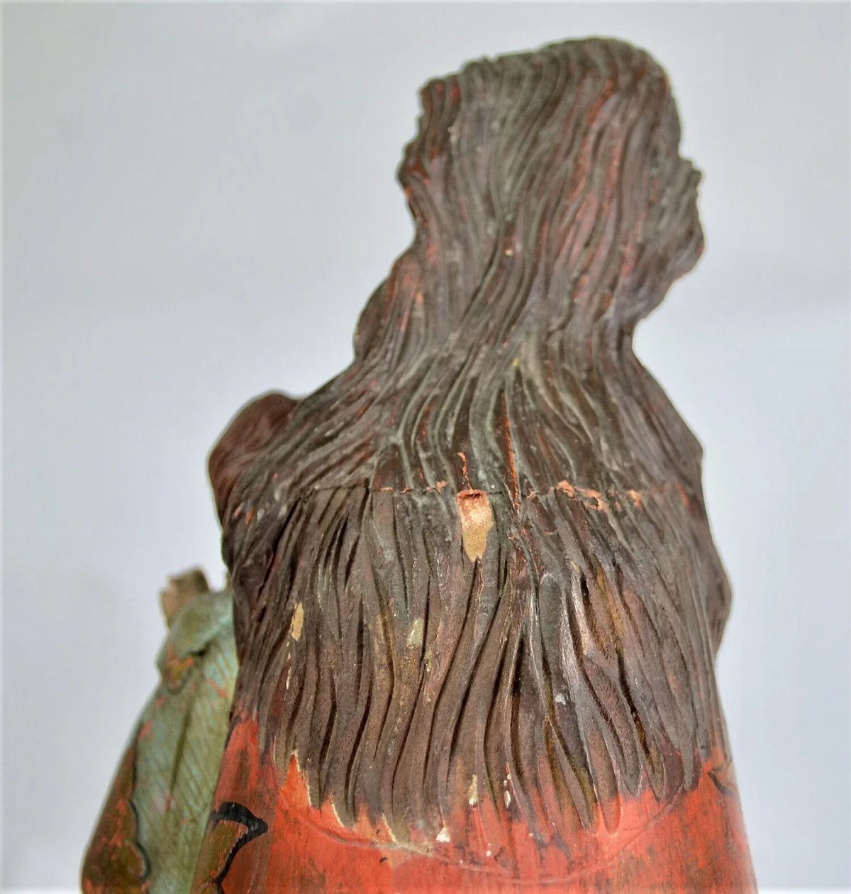 17th Century "Nuestra Señora De Los Desamparados" Wood and Polychrome Image of Valencian Patroness - Image 5