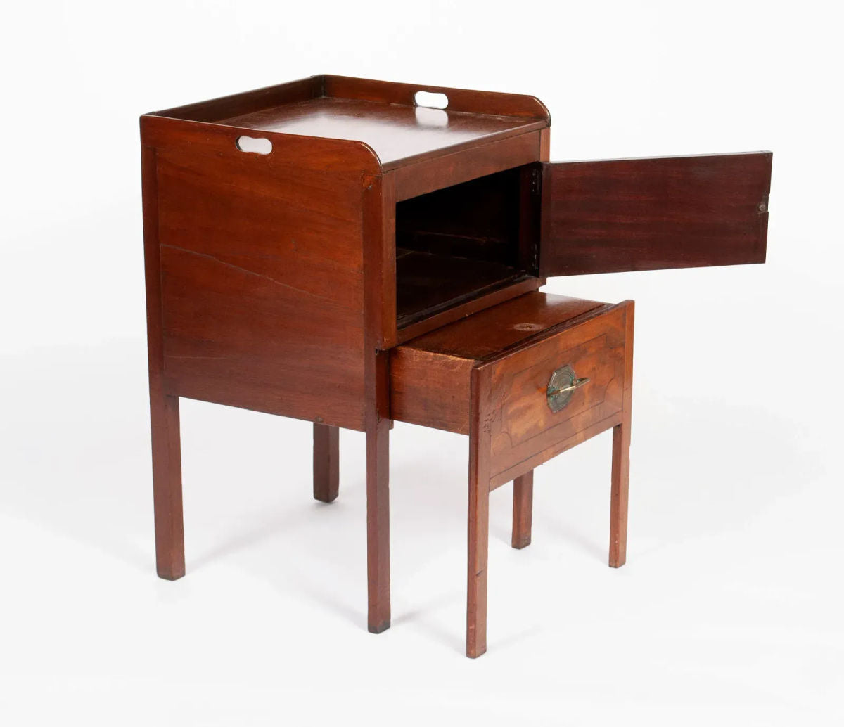 18th Century George III Mahogany Commode Made in England - Image 6