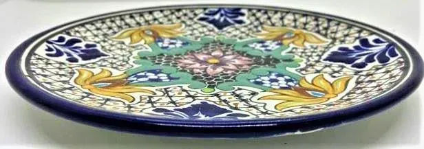 Puebla Mexican Talavera Decorative Plate by Ansar - Late 20th Century - Image 6