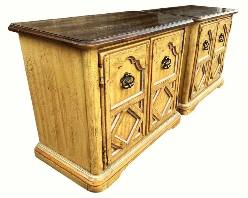 Stanley Furniture Iconic 1960s Olé! Collection Spanish Revival Nightstands or Side Tables - a Pair - Image 6