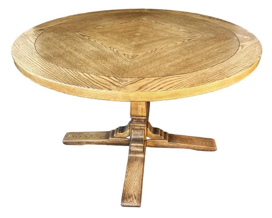 Romweber Viking Oak Table - Vintage Mid 20th Century - Image 6