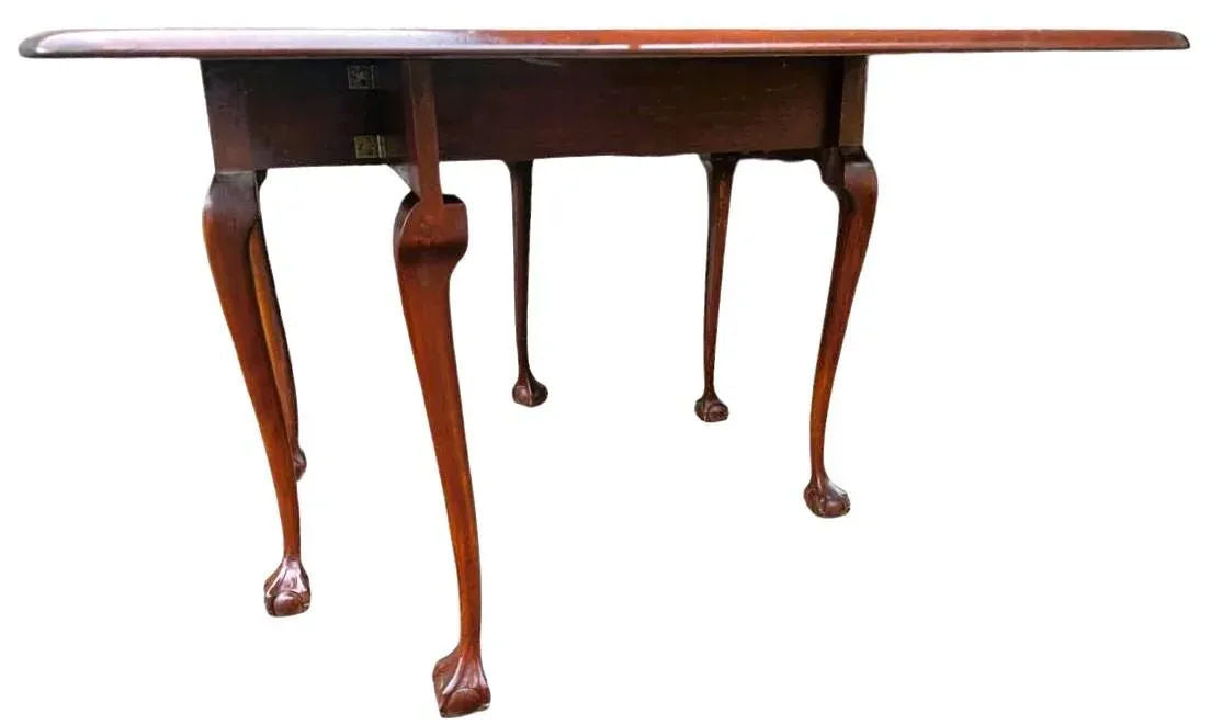 Antique English Style Mahogany Gate Leg Table - Made in Cambridge, Massachusetts Early 20th Century - Image 6
