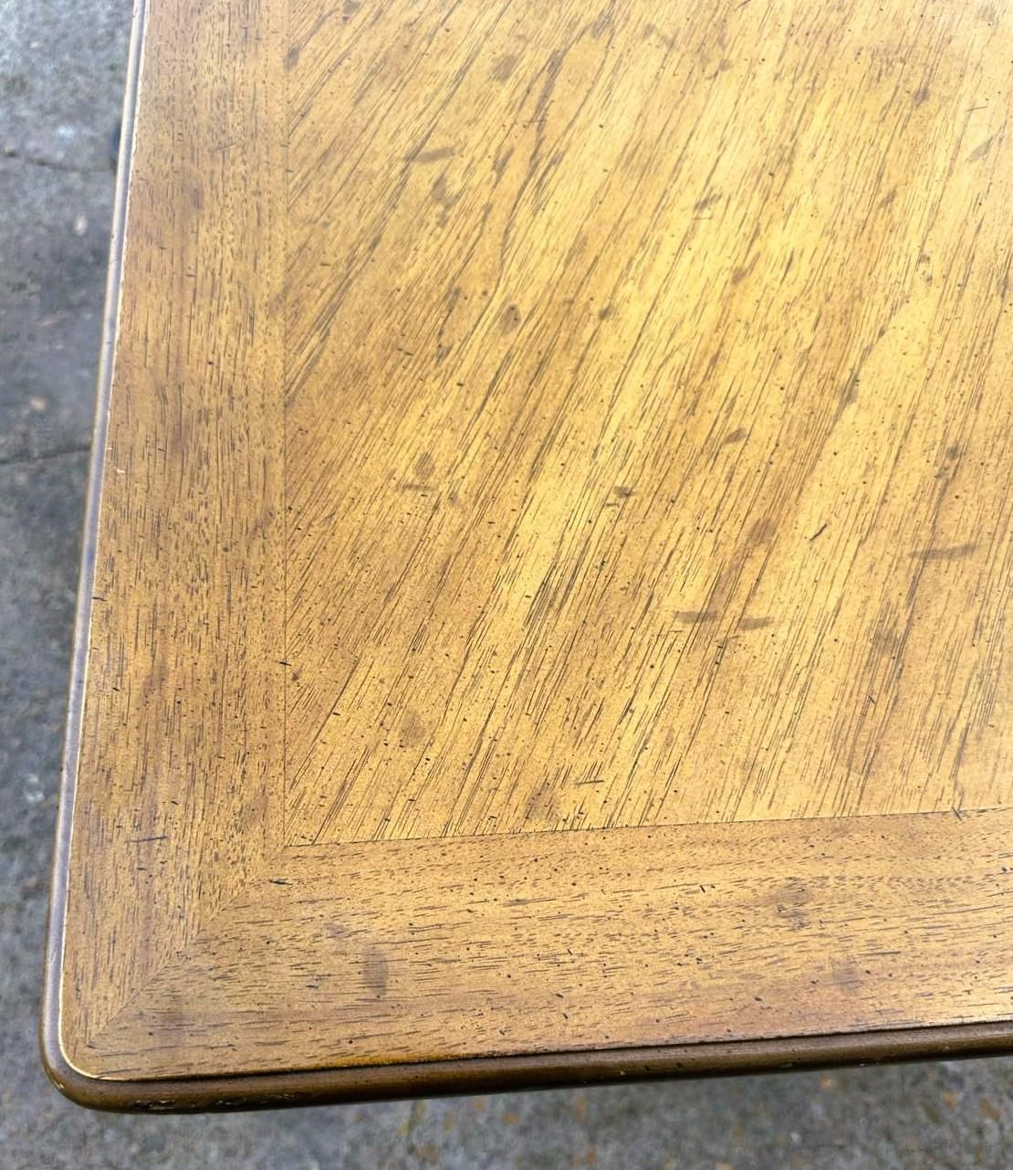 Drexel 'Velero' Spanish Style Pecan Wood 104" Refectory Table From the 1960s - Image 6