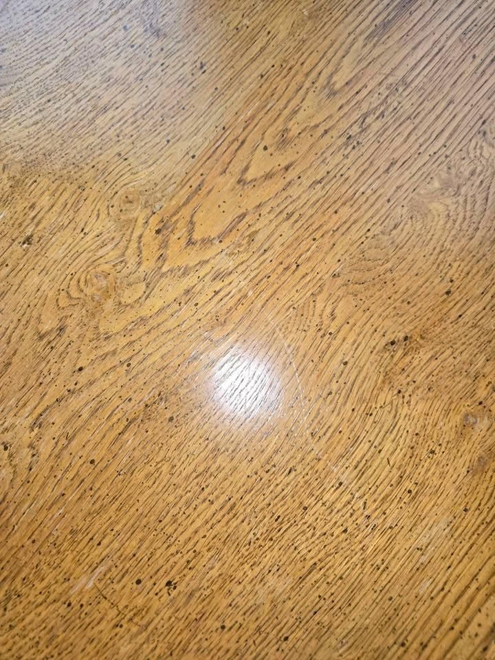 Drexel Vintage Solid Oak Demilune Executive Desk - Circa Mid to Late 20th Century - Image 6