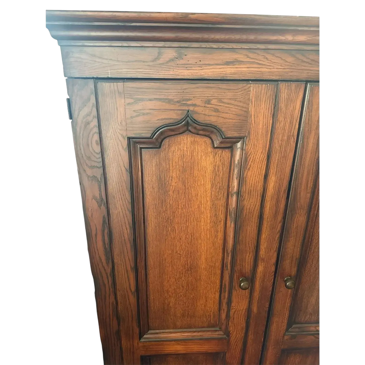 Romweber Vintage Oak Armoire - Late 20th Century - Image 6