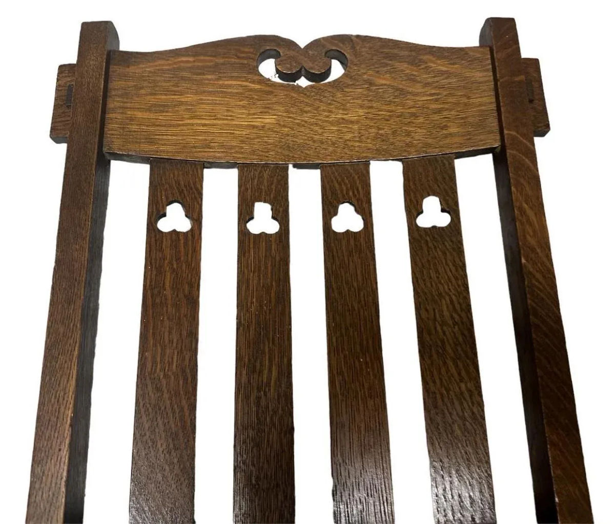 Wyburd and Liberty Attributed Antique Edwardian English Oak Chairs - a Pair - Image 6