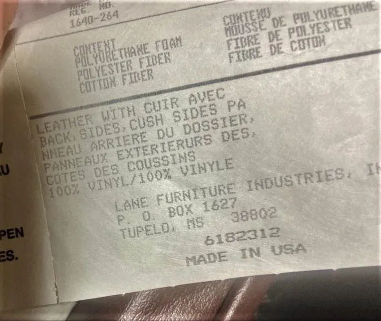 Late 20th Century Vintage Lane Furniture Leather Recliner - Image 6
