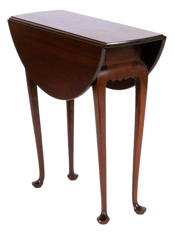 Queen Anne Dropleaf Console Table Custom Made by David LeFort of Hanover, Massachusetts - Image 6
