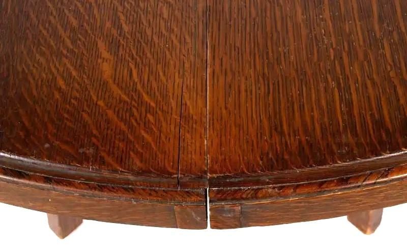 Signed Charles Limbert Antique Mission Oak Dining Table #2429 - Early 20th Century - Image 6
