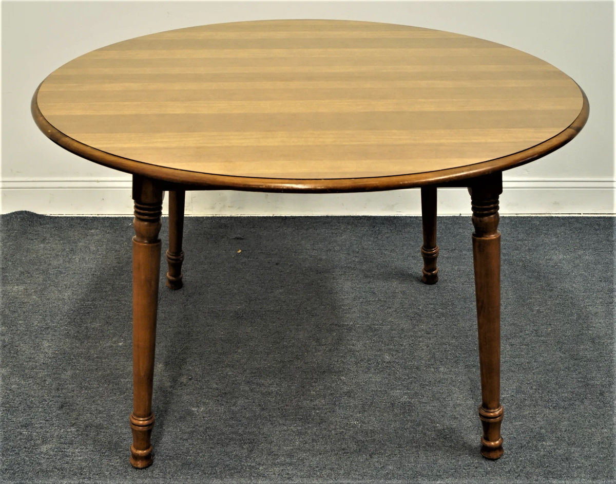 Mid 20th Century Tell City 48" Round Maple Dining Table - Image 6