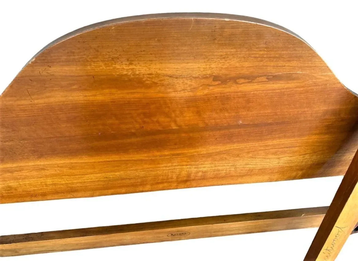 Kindel Grand Rapids Fruitwood Four Poster Bed - Full Size - Vintage Circa 1950s - Image 6