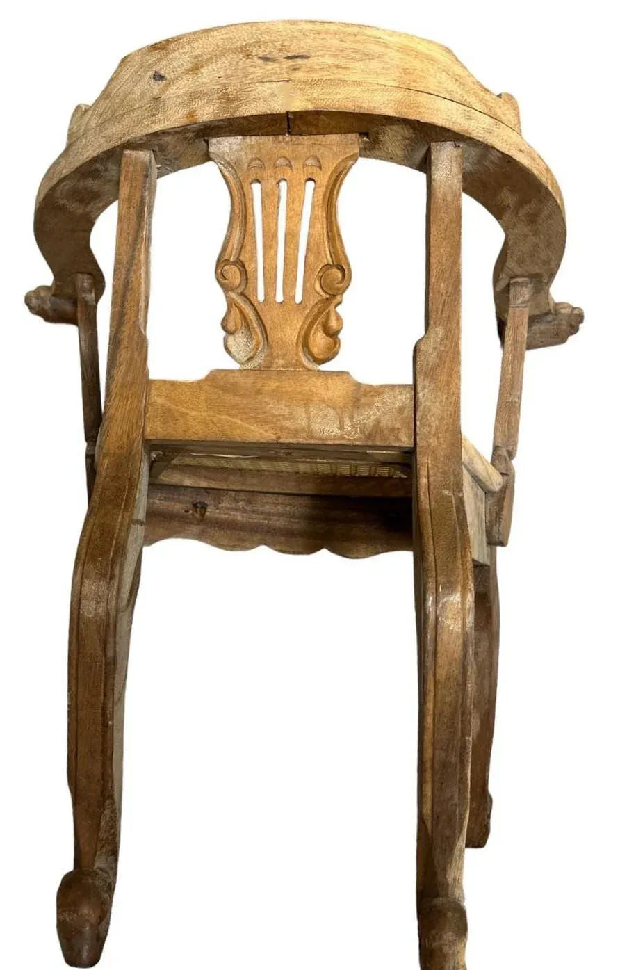 Mexican Carved Child’s Armchair - Vintage Late 20th Century - Image 6