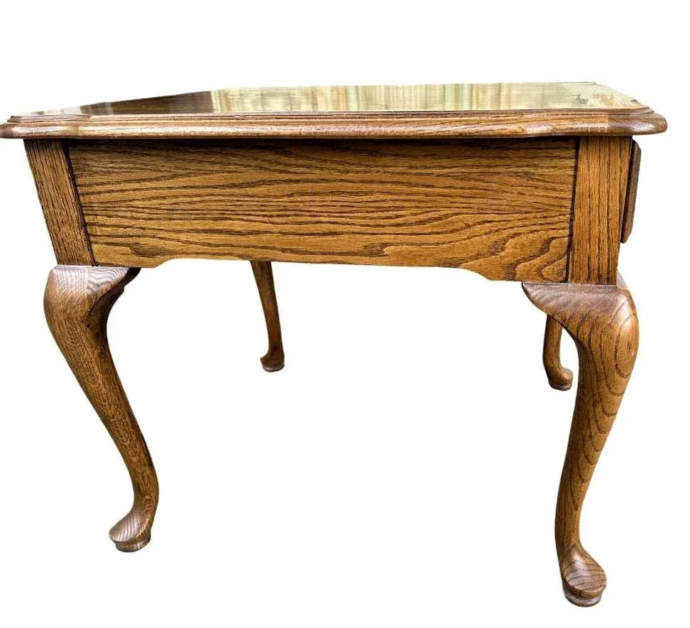 Thomasville French Country Oak Nightstands or Side Tables - Vintage Circa 1970s - Image 6