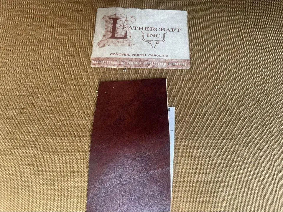 Leather Tufted Gainsborough Chairs by Leathercraft of Conover, North Carolina - a Pair - Image 6