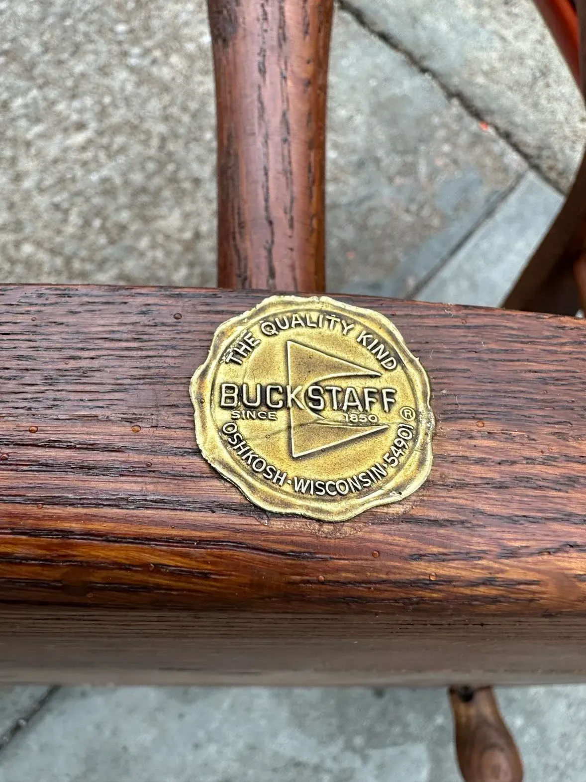 Buckstaff of Oshkosh Mid 20th Century Oak Pub Chairs - 11 Available - Image 6