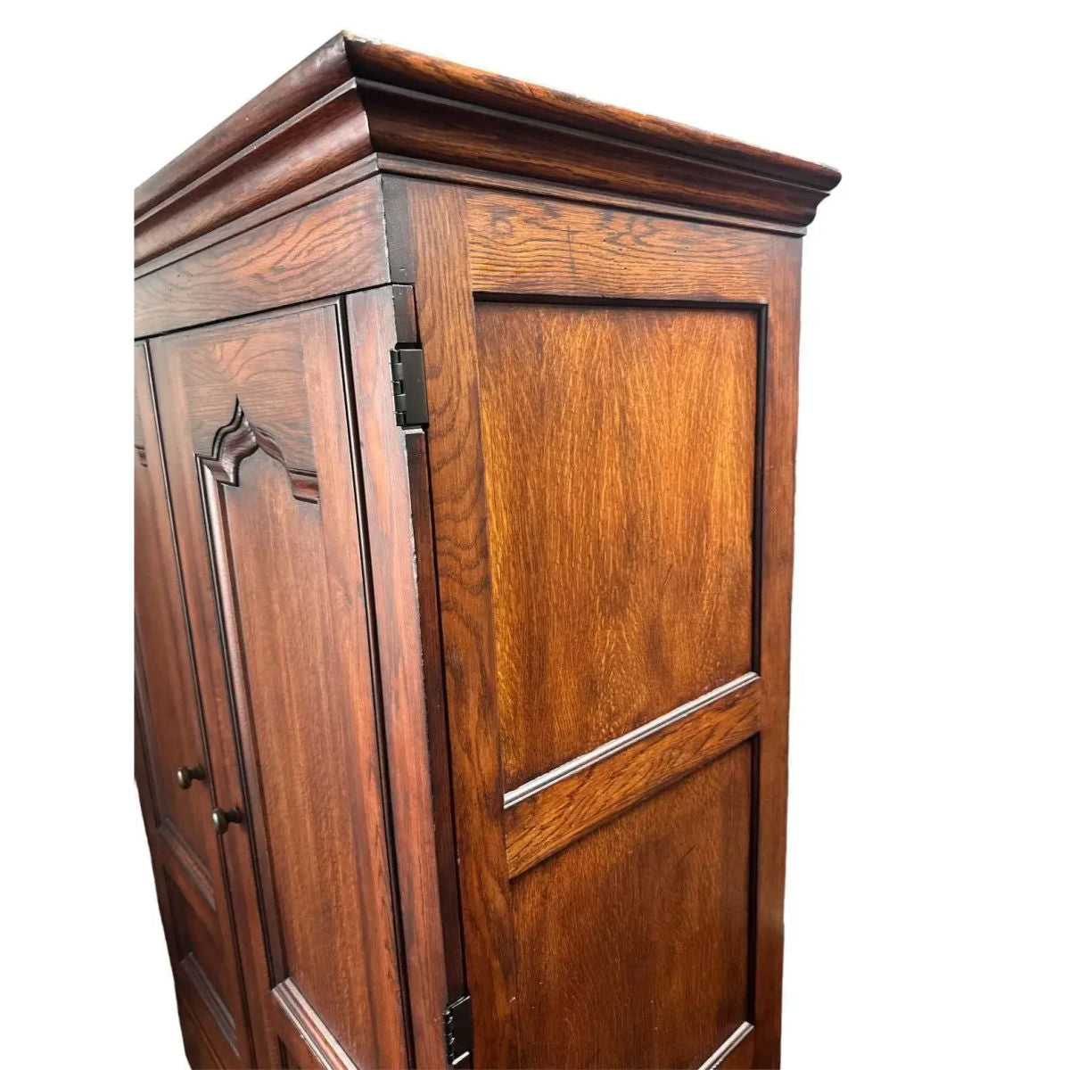 Romweber Vintage Oak Armoire - Late 20th Century - Image 7
